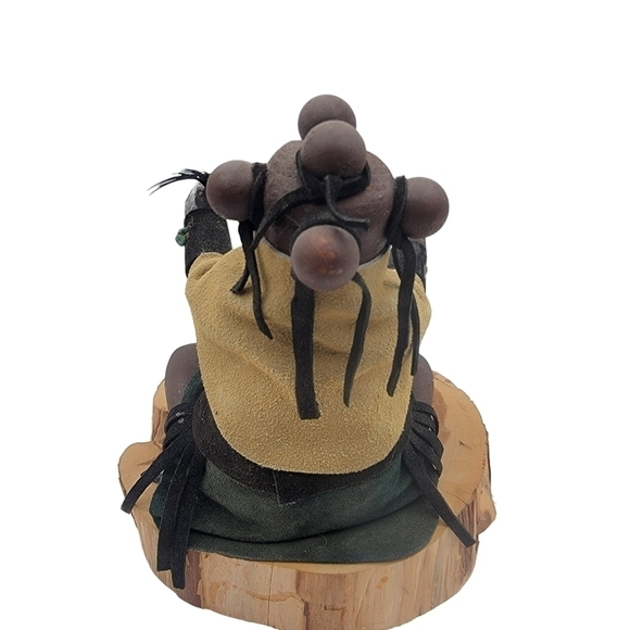 Vintage Mudhead sitting Kachina signed Dada Yazzie - Picture 6 of 11